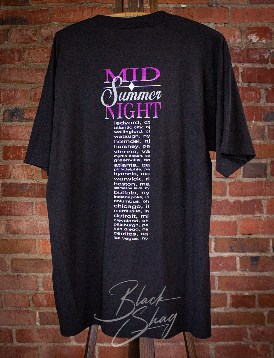 Vintage Donna Summers Midnight Concert T Shirt 1996 Black XL