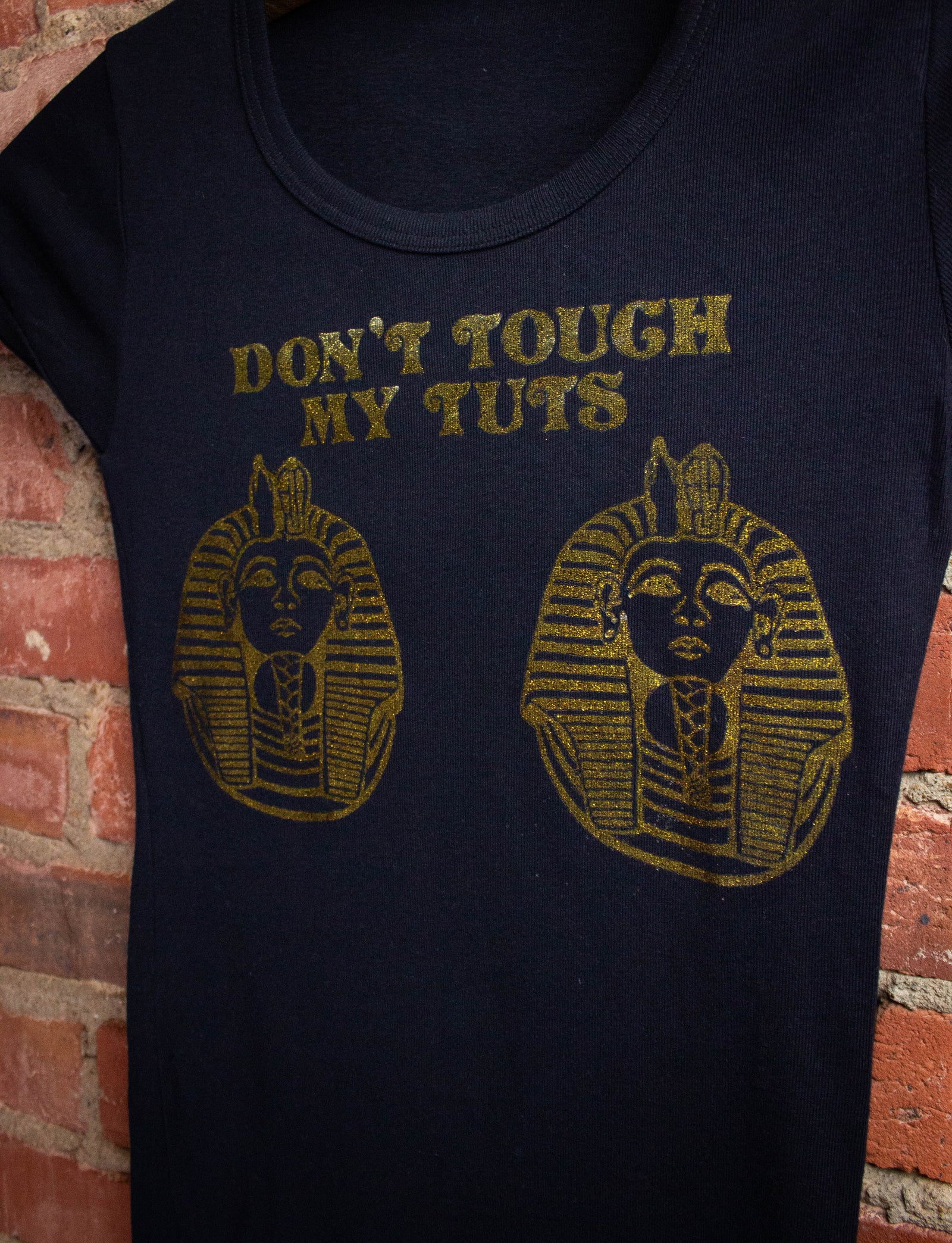 Vintage Don't Touch My Tuts Graphic Ringer T-Shirt 1970s XS