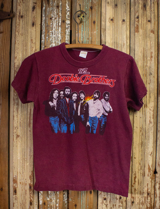 Vintage Doobie Brothers One Step Closer Concert T Shirt 1980 Red XS