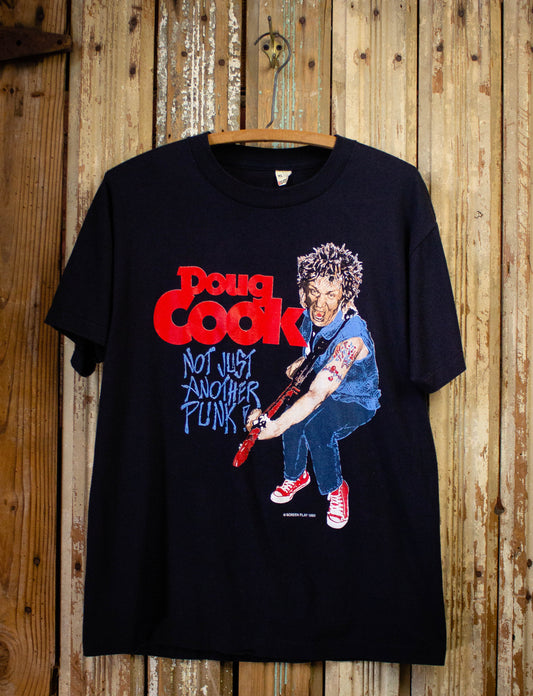 Vintage Doug Cook Not Just Another Punk Concert T Shirt 1990 Black Large