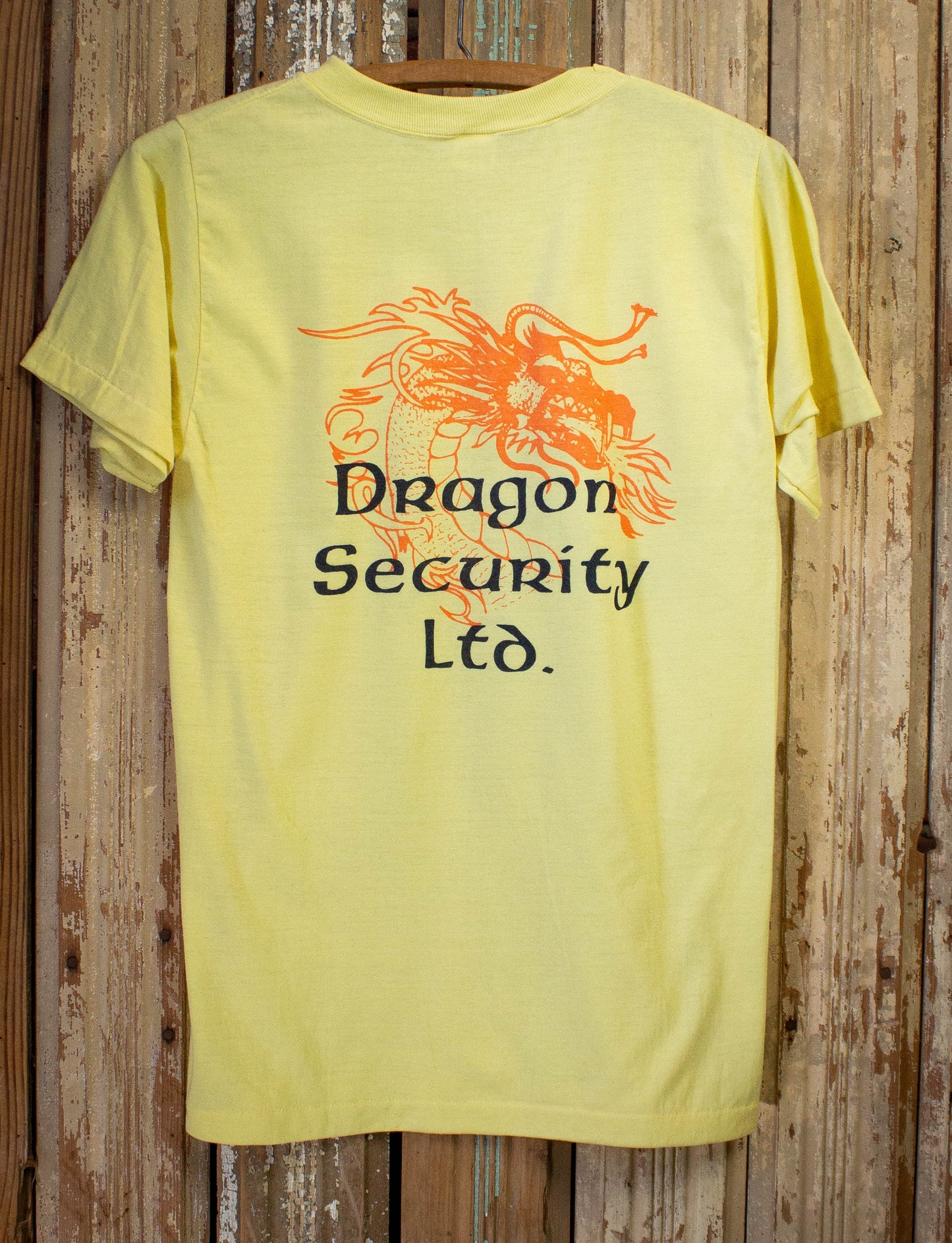 Vintage Dragon Security Ltd Graphic T-Shirt 1970s S