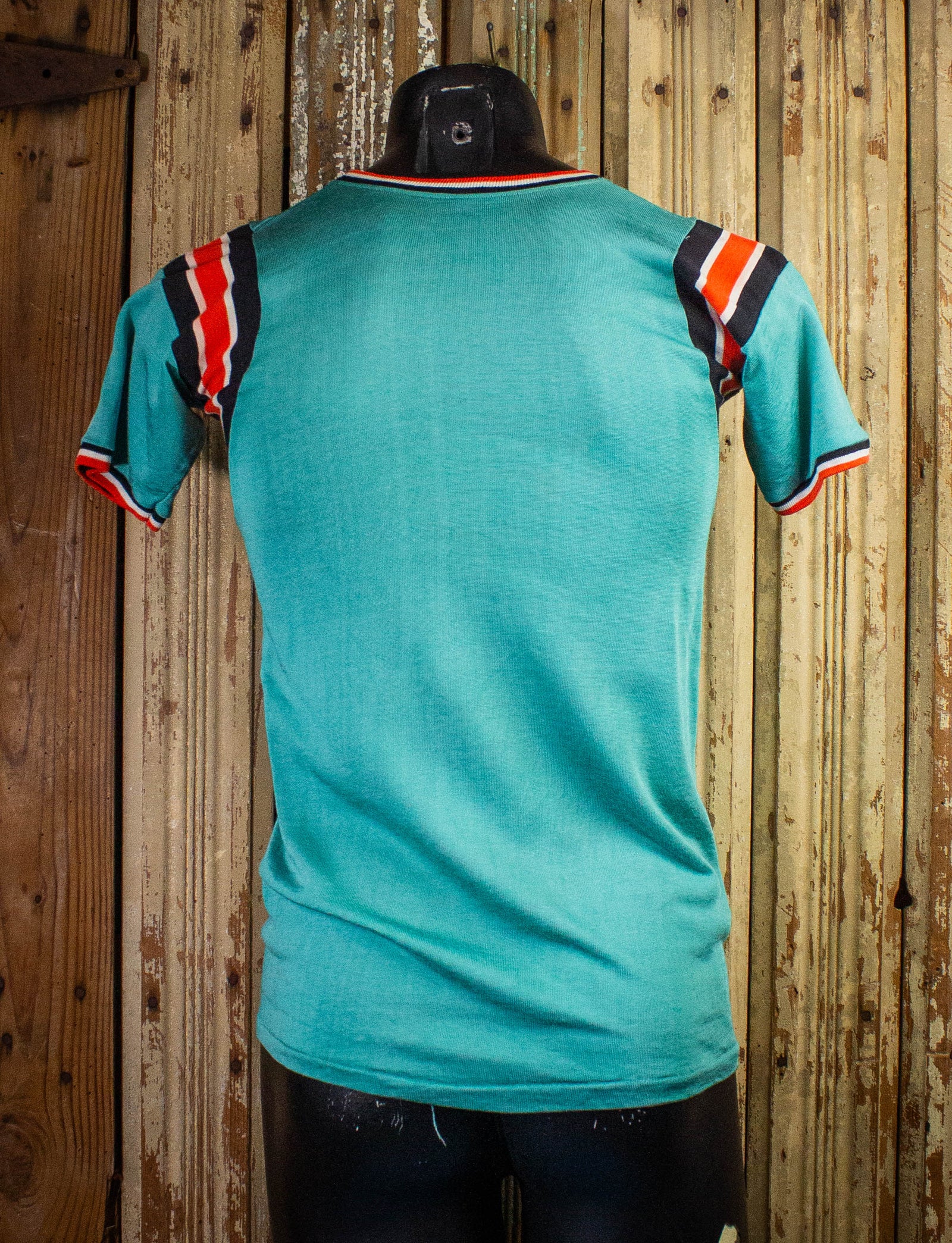 Vintage Ducks Deluxe Jersey T Shirt 60s Teal and Orange Small