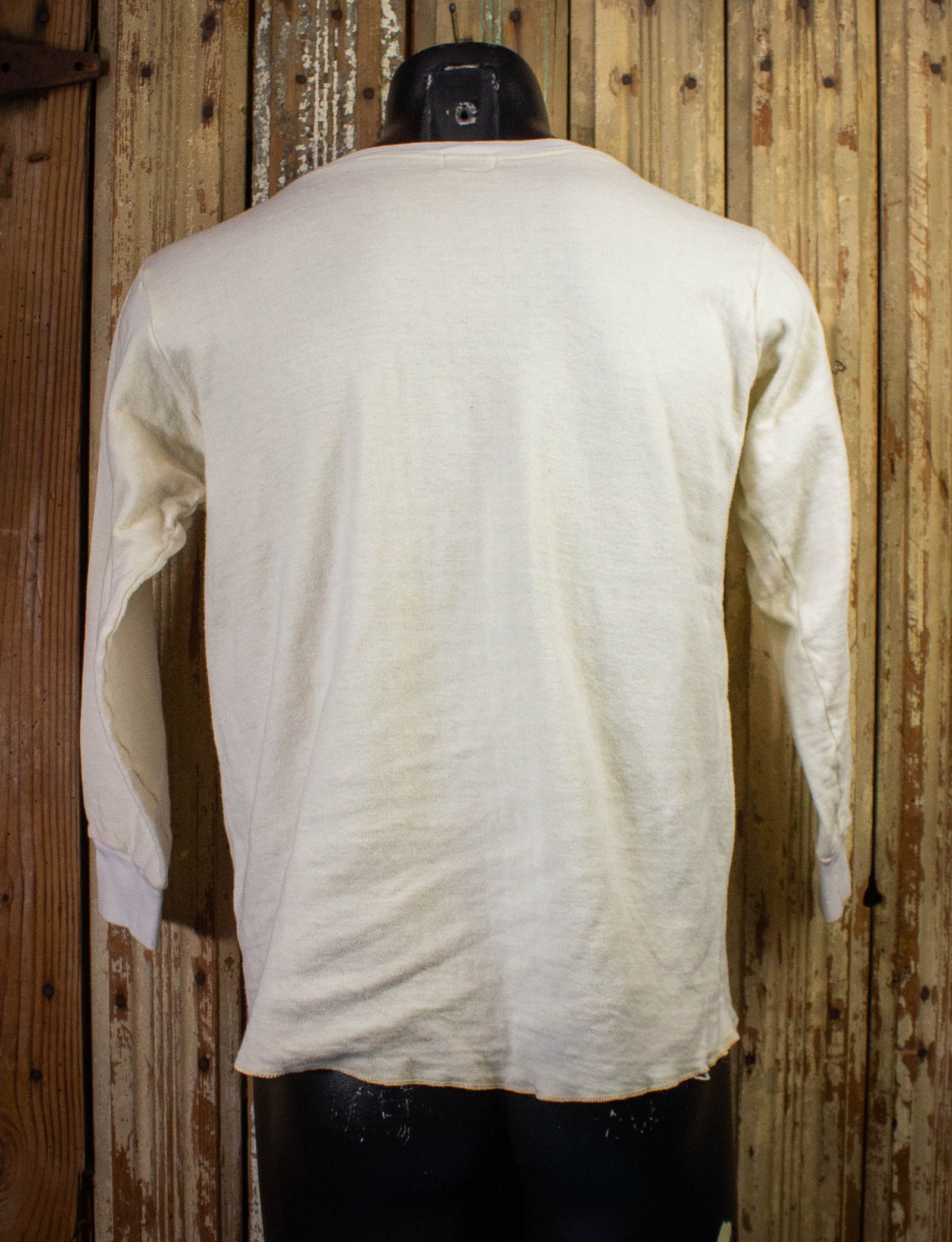 Vintage Duofold Blank White Long Sleeve T Shirt Medium