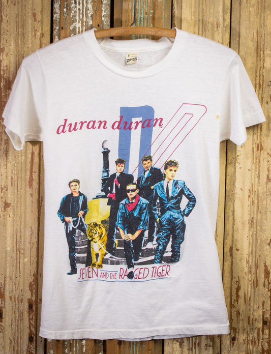 Vintage Duran Duran Seven and the Ragged Tiger Concert T Shirt 1983 XS