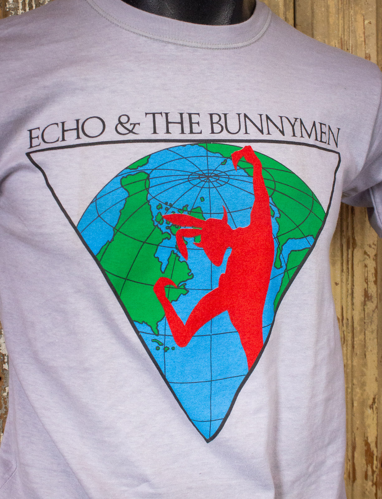 Vintage Echo And The Bunnymen Concert T Shirt 1986 Grey Small Black Vintage Echo And The Bunnymen Concert T Shirt 1986 Grey Small Black