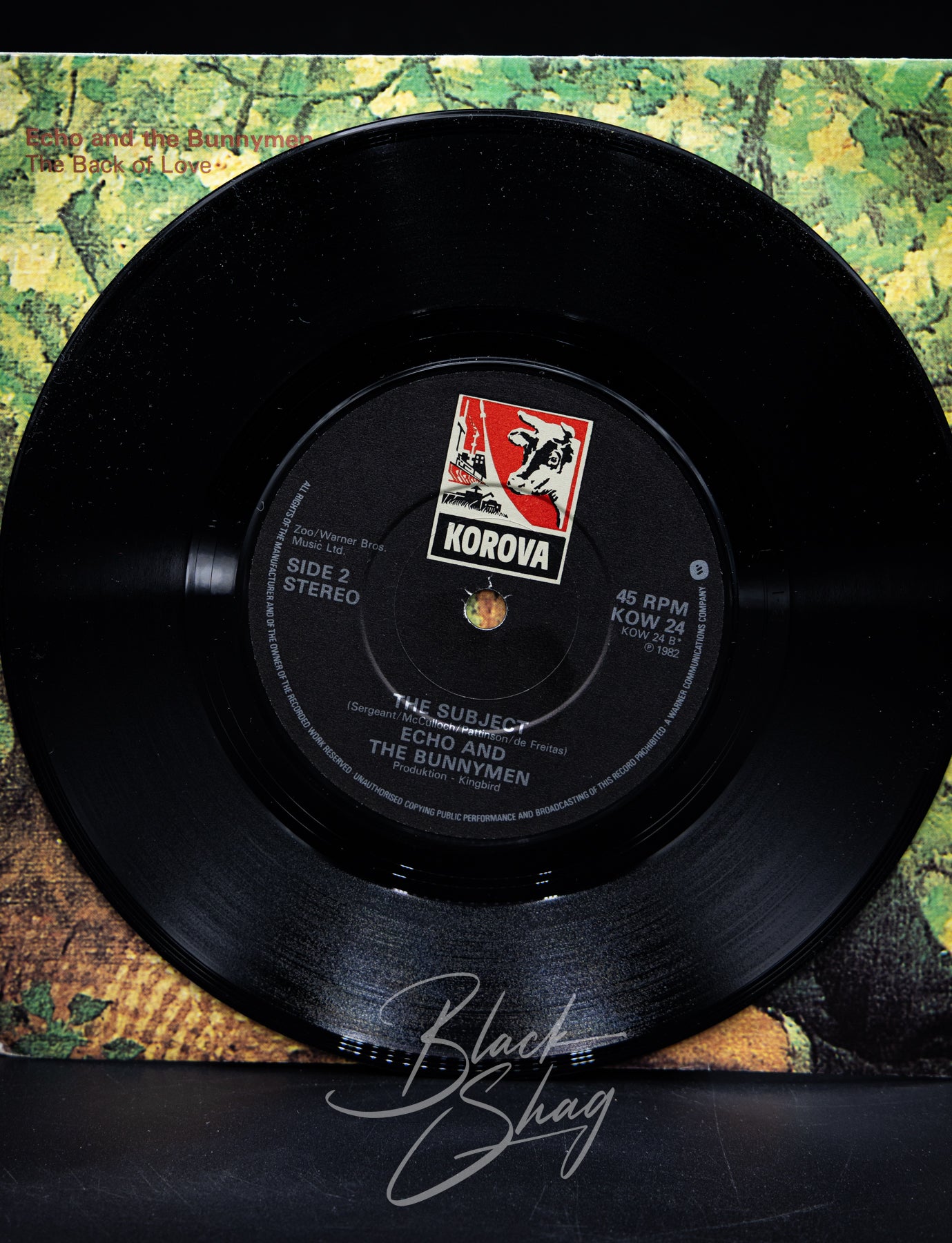 Vintage Echo and the Bunnymen The Back of Love 7" Vinyl Single 1982