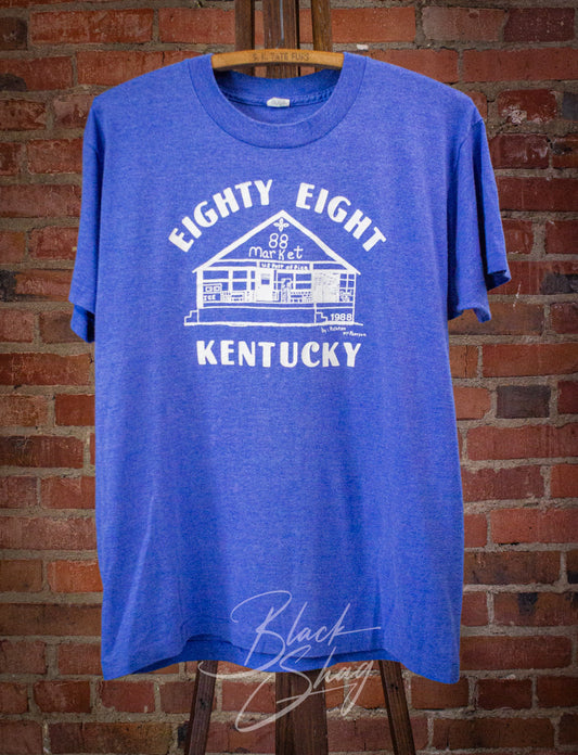 Vintage Eighty Eight Kentucky Graphic T Shirt 1988 Blue Medium