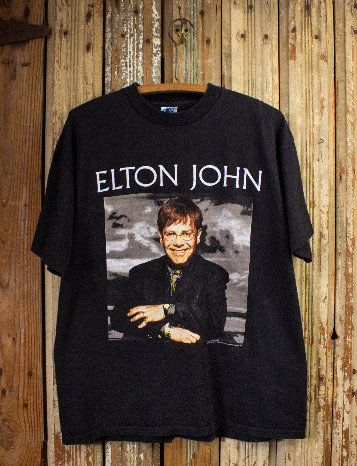 Vintage Elton John Tour Concert T Shirt 1994 Black XL