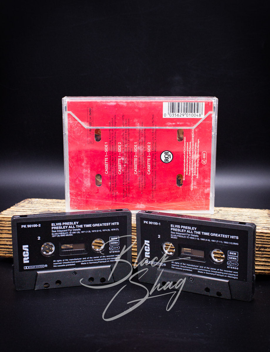 Vintage Elvis Presley The All Time Greatest Hits Double Cassette UK 1987