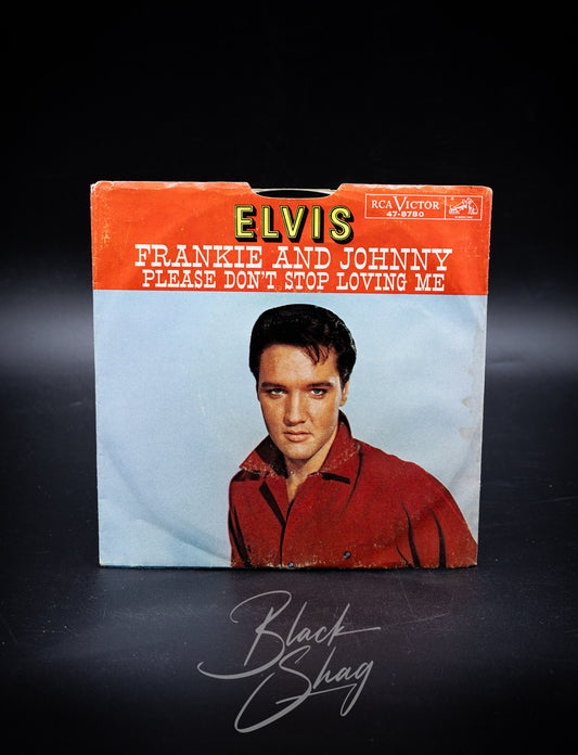 Vintage Elvis Presley Frankie and Johnny/Please Don't Stop Loving Me  7" Vinyl