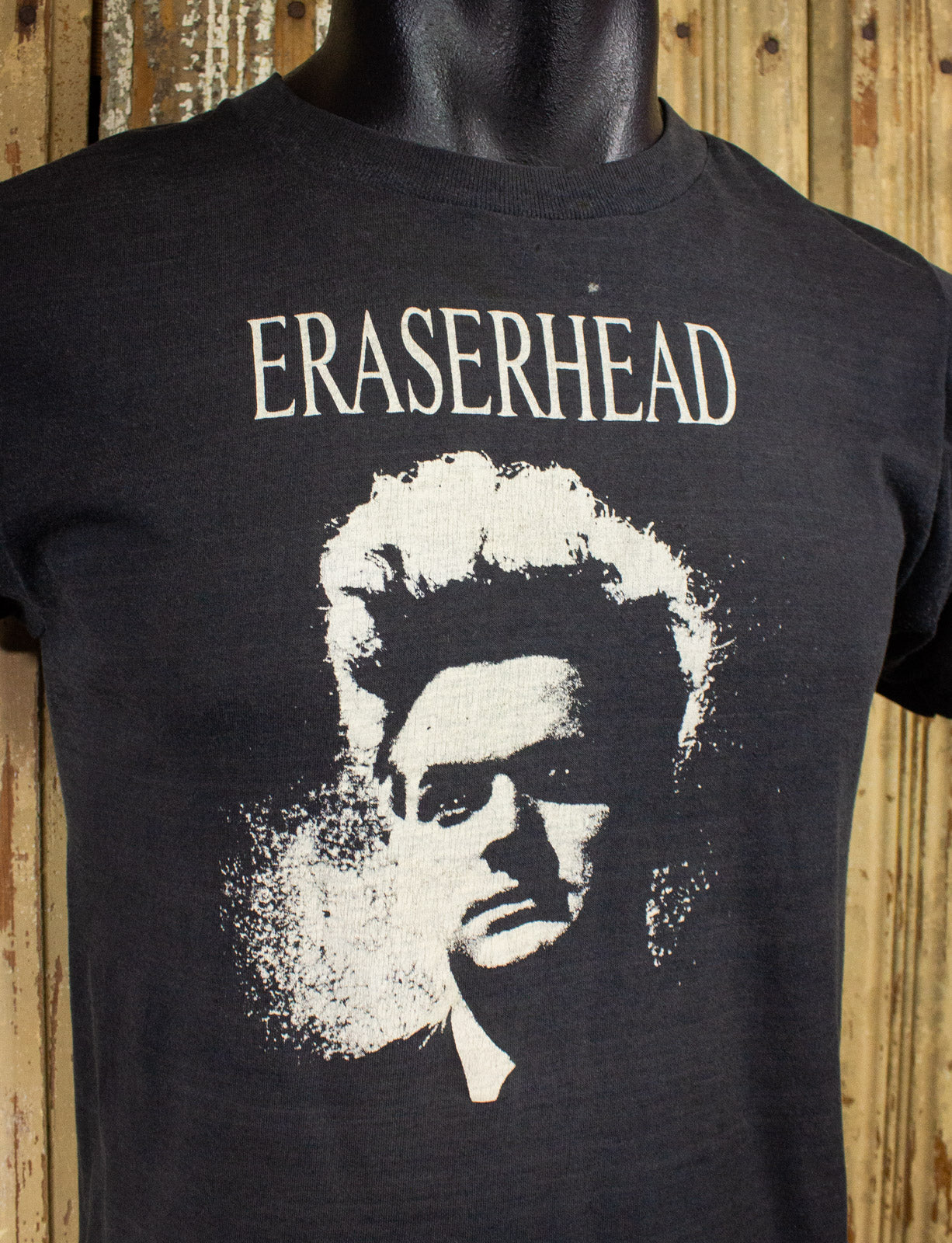 Vintage Eraserhead Movie Graphic T Shirt 80s Black Small