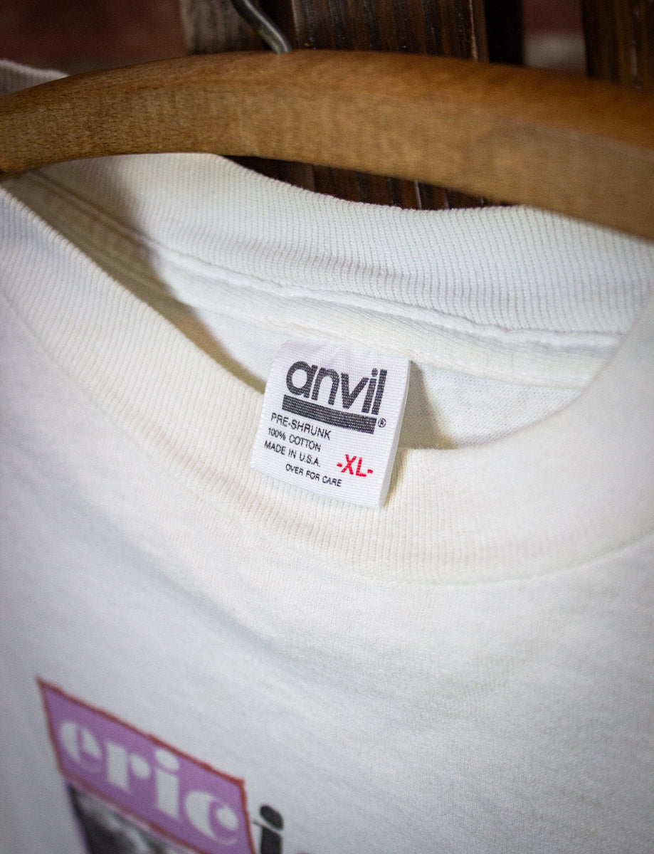 Vintage Eric Johnson Ah Via Musicom Concert T Shirt 1989 White XL