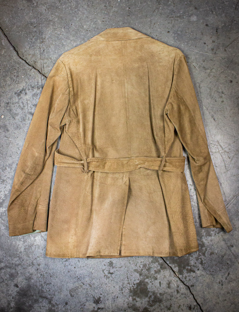 Vintage Europe Craft Tan Suede Jacket 70s Large