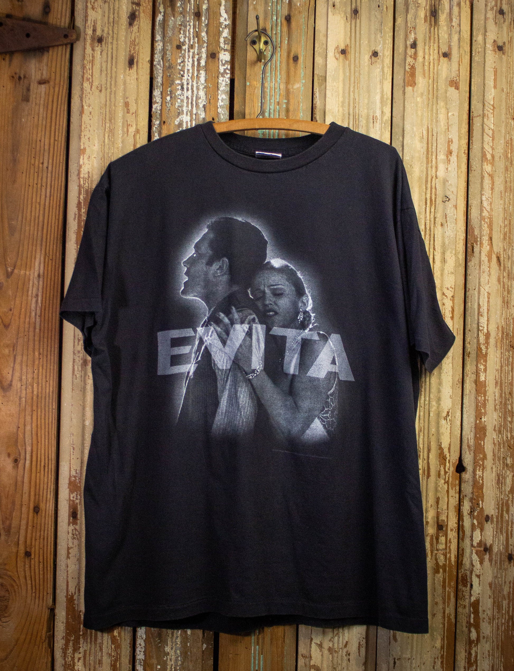 Vintage Evita Promo Graphic T Shirt Black XL