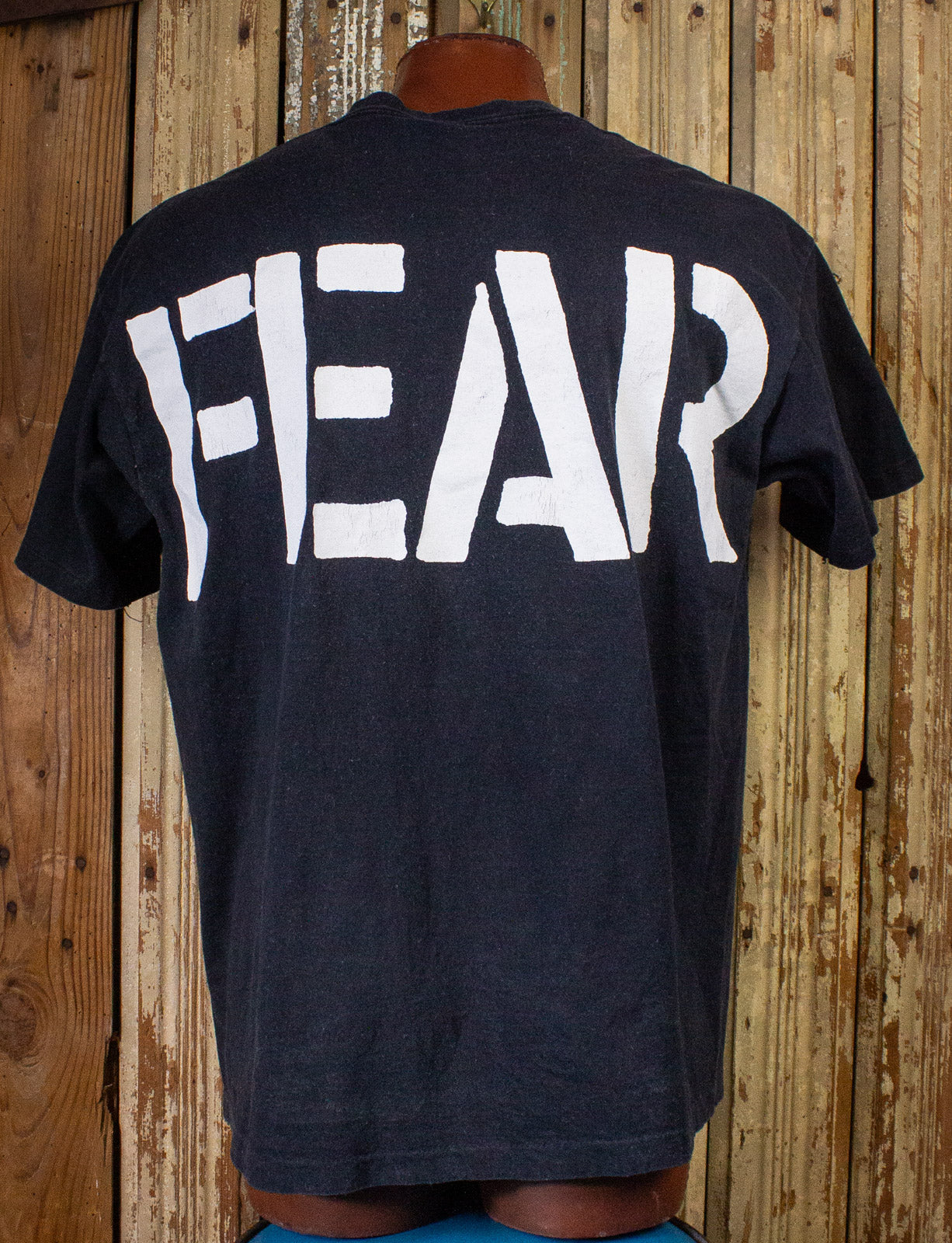 Vintage FEAR Eagle Graphic Concert T Shirt 90s Black 2XL