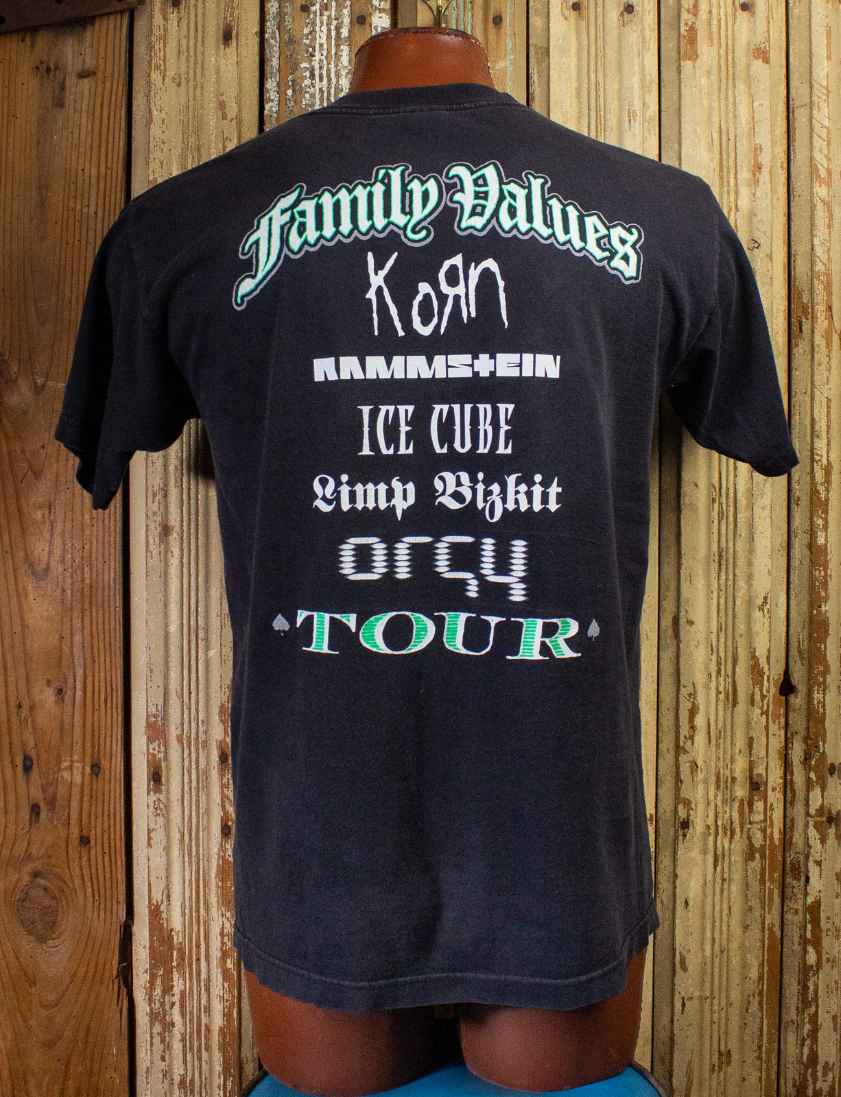 Vintage Family Values Tour Concert T Shirt 1998 Black Large