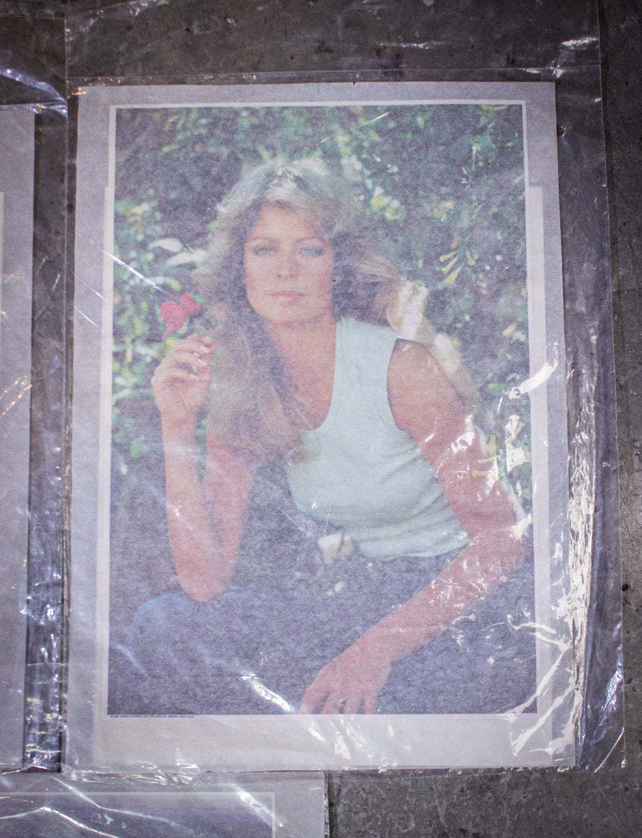 Vintage Farrah Fawcett Deadstock Iron On Transfer 1970s