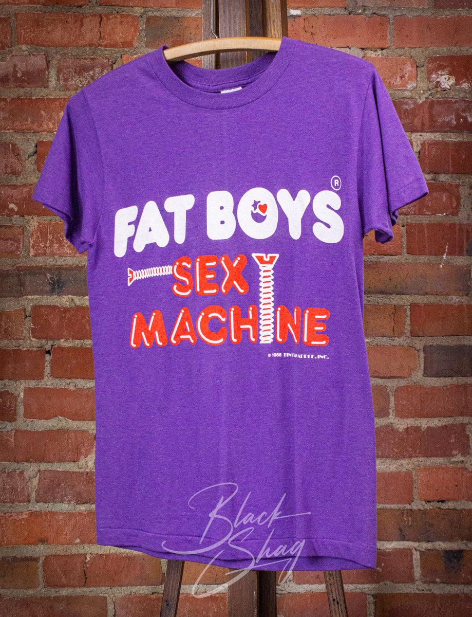 Vintage Fat Boys Sex Machine Get Up-A Concert T Shirt 1986 XS
