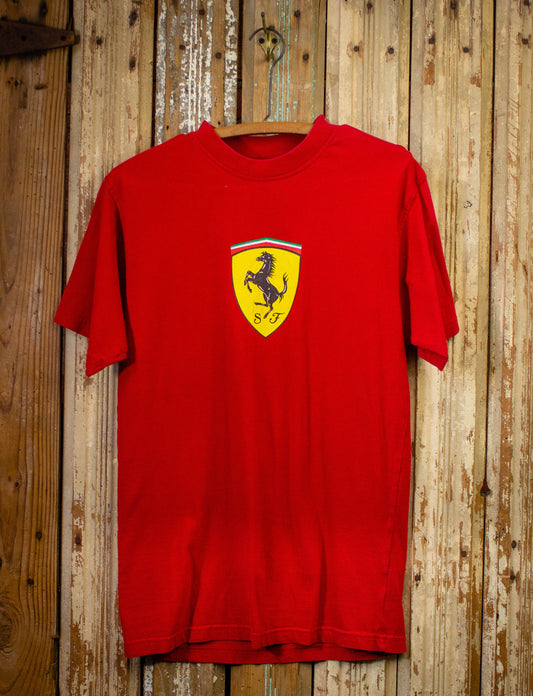 Vintage Ferrari Graphic T Shirt 2002 Red Medium