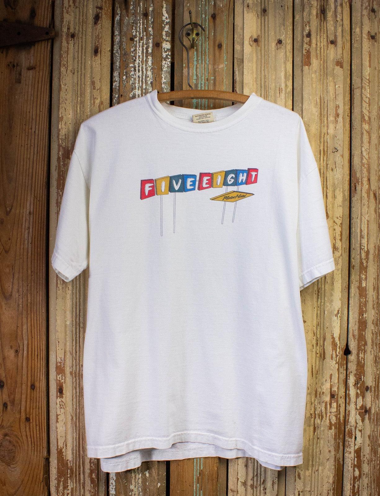 Vintage Five Eight Motel Concert T Shirt White XL