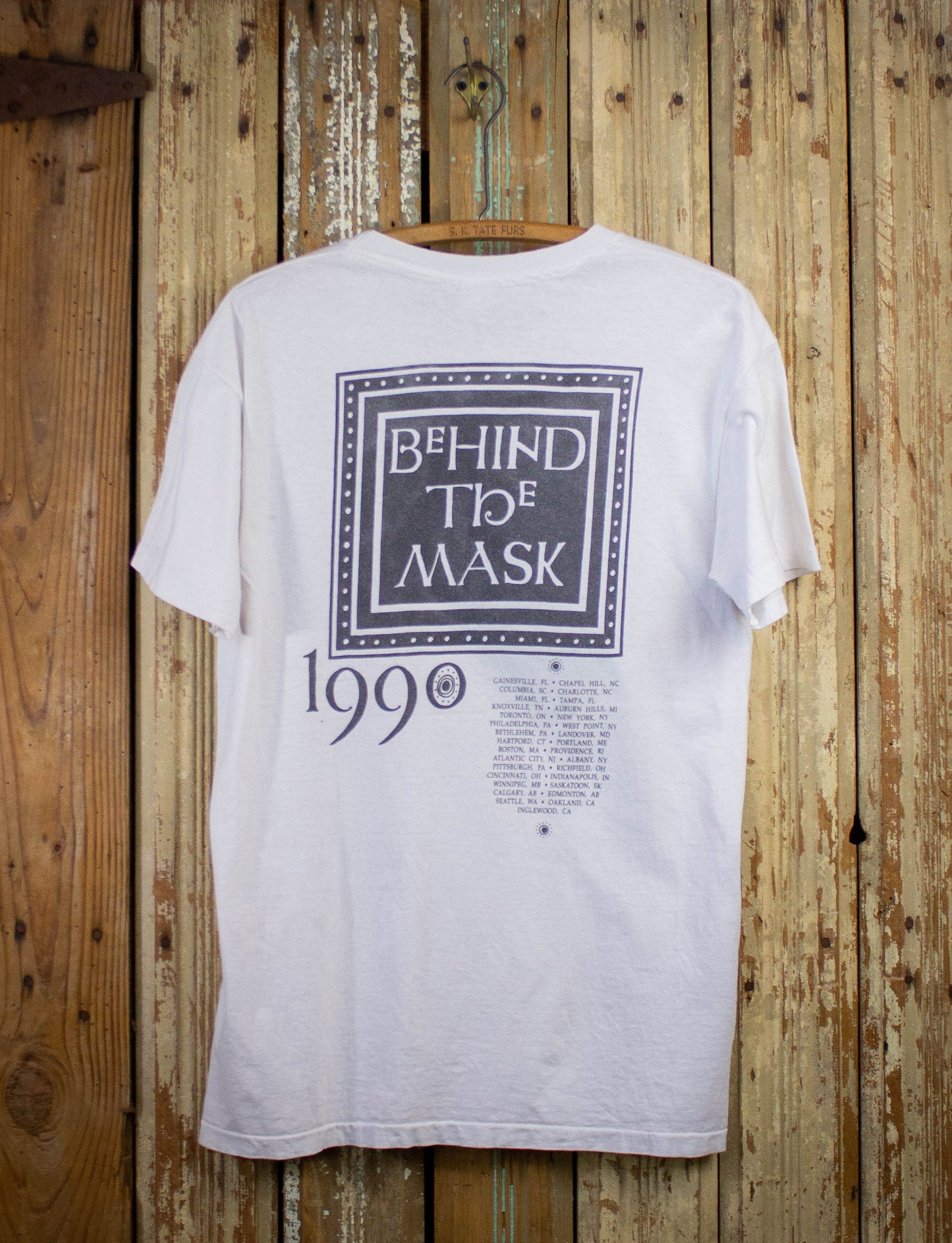 Vintage Fleetwood Mac Behind the Mask Concert T Shirt 1990 White XL