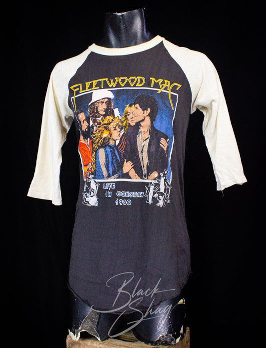 Vintage Fleetwood Mac Parking Lot Raglan Concert T Shirt 1980 Small