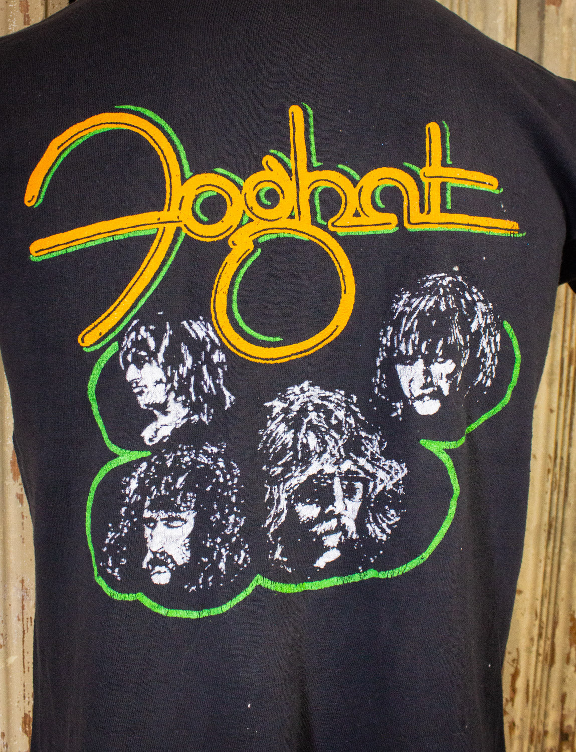 Vintage Foghat Live Parking Lot Concert T Shirt 1977 Black Small