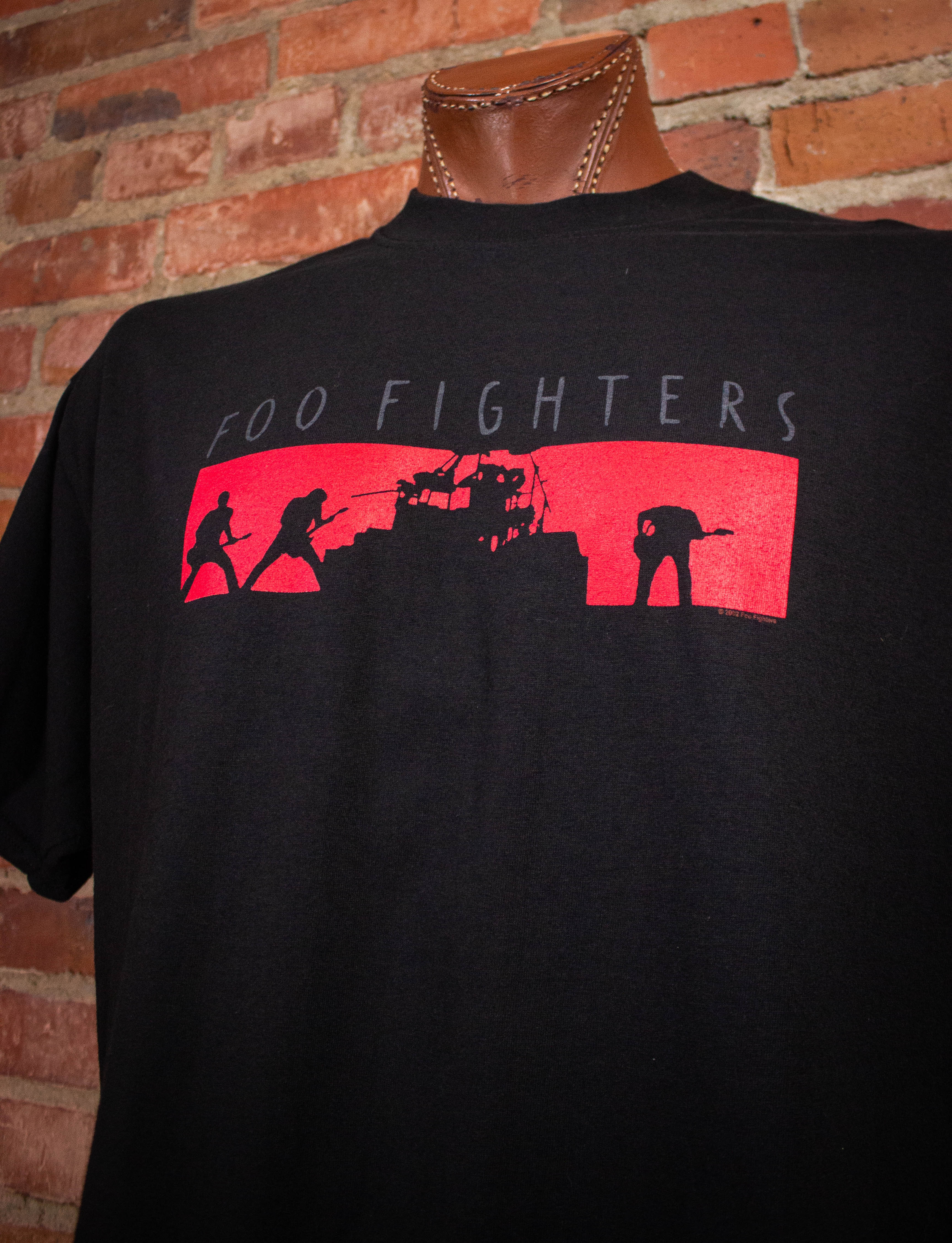 Vintage Foo Fighters One By One Concert T Shirt 2002 Black XL