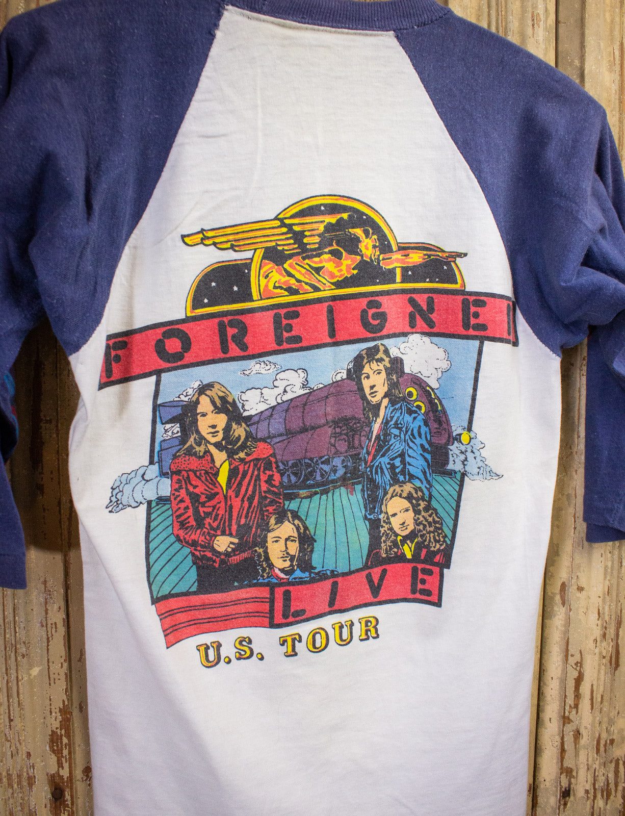 Vintage Foreigner 4 US Tour Raglan Concert T Shirt 1981 Small