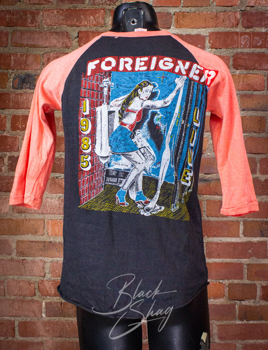 Vintage Foreigner Agent Provocateur Parking Lot Raglan Concert T Shirt 1985 Small