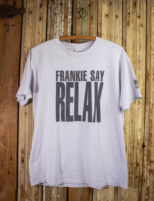 Vintage Frankie Says Relax Promo T Shirt 90s White Large