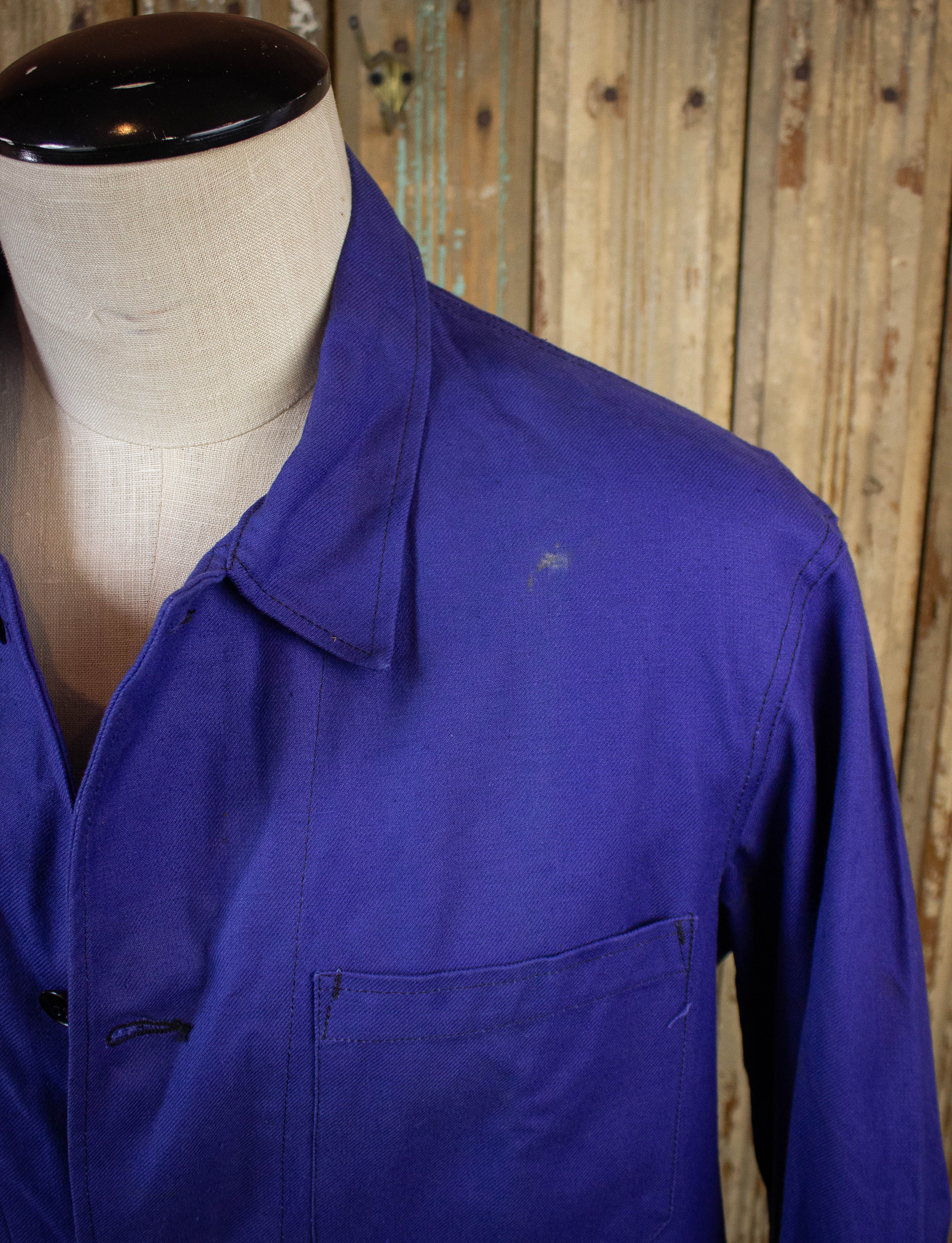 Vtg French chore jkt work store wear made in Albania