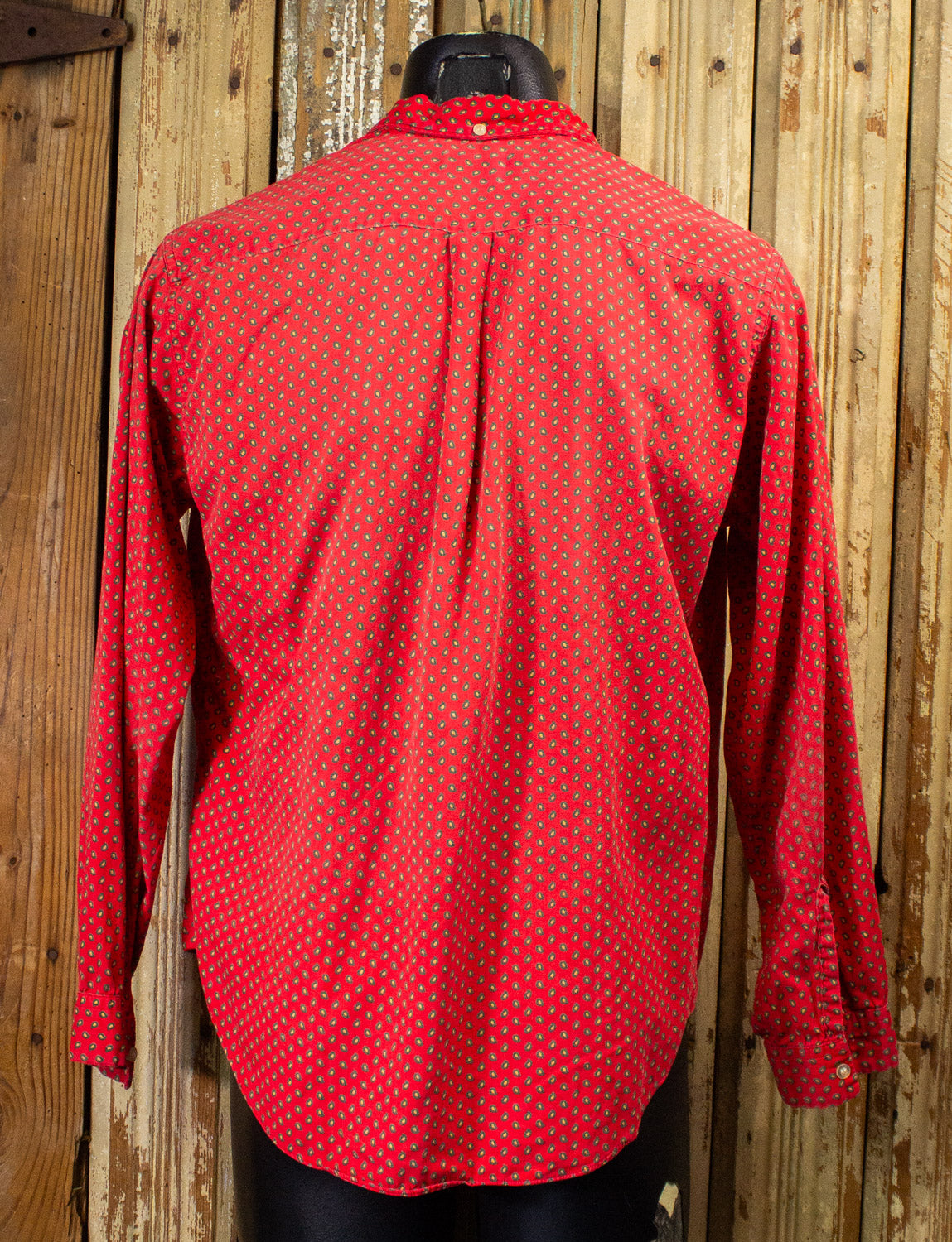 Vintage Gags and Dolls Red Button Up Shirt 50s Medium