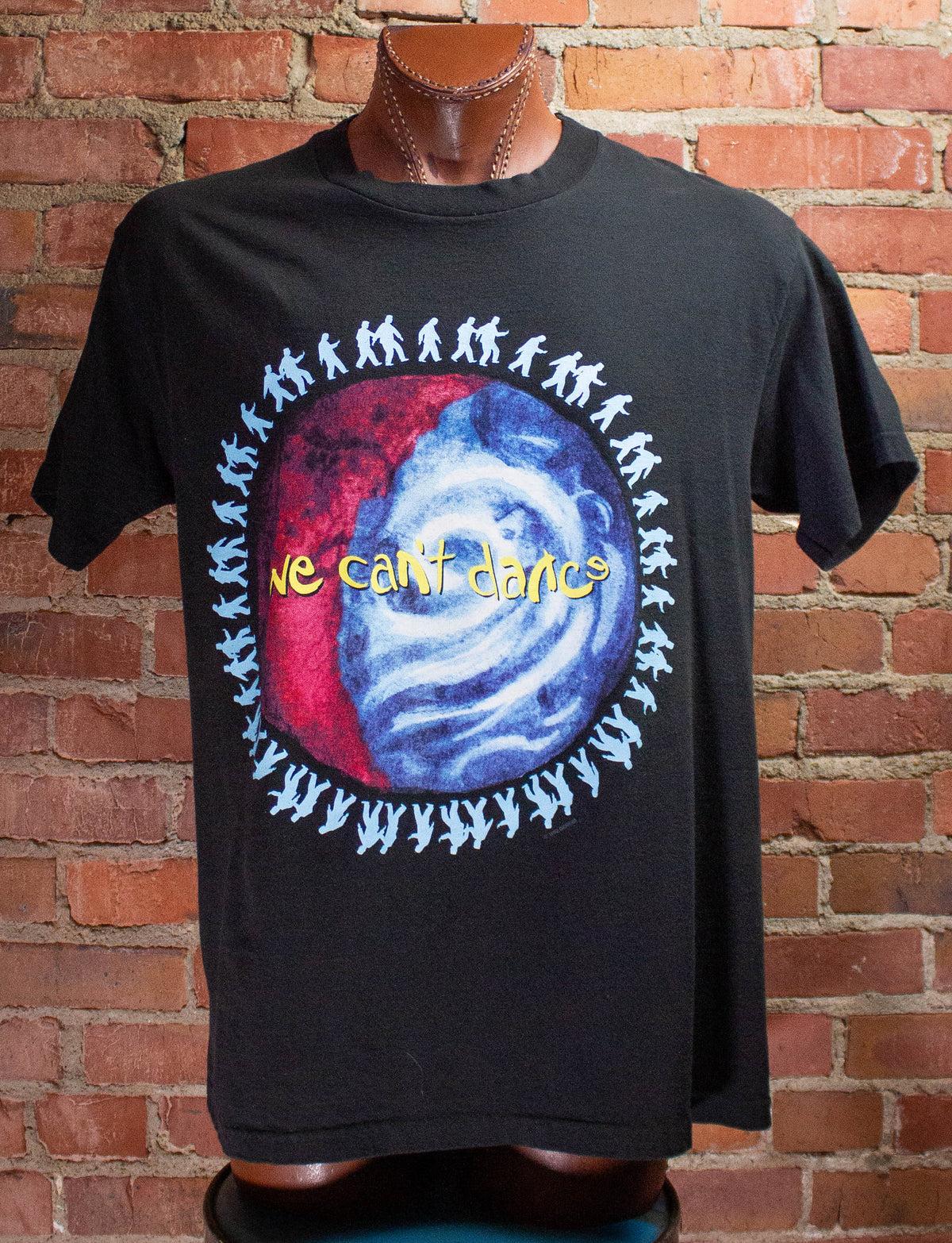 Vintage Genesis We Cant Dance Tour Concert T-Shirt 1992 L – Black 