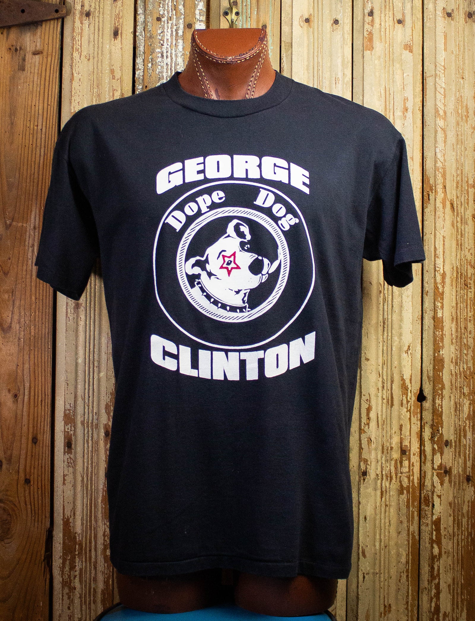 Vintage George Clinton Dope Dog Concert T Shirt 1994 Black XL