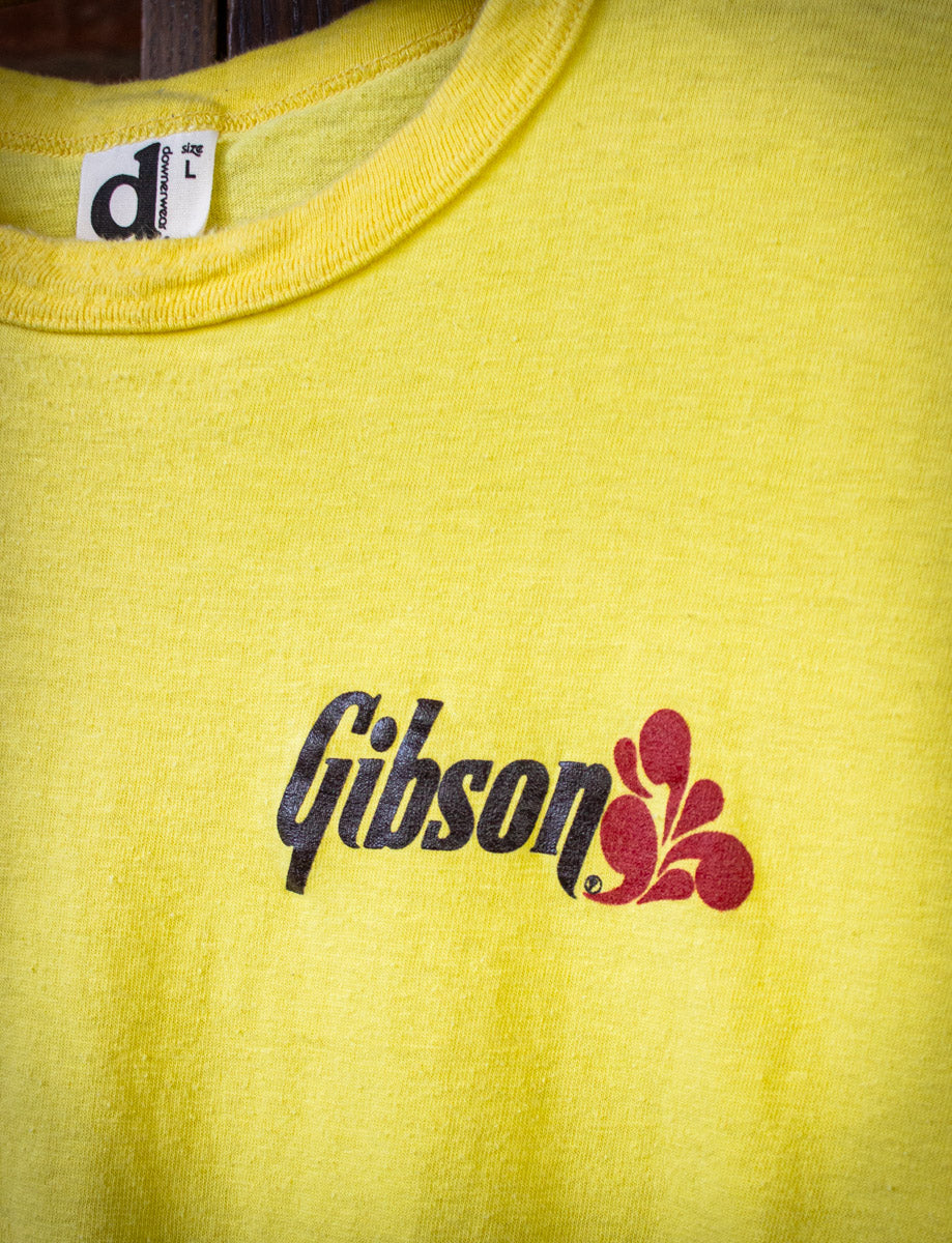 Vintage Gibson Guitars Graphic T Shirt 80s Small