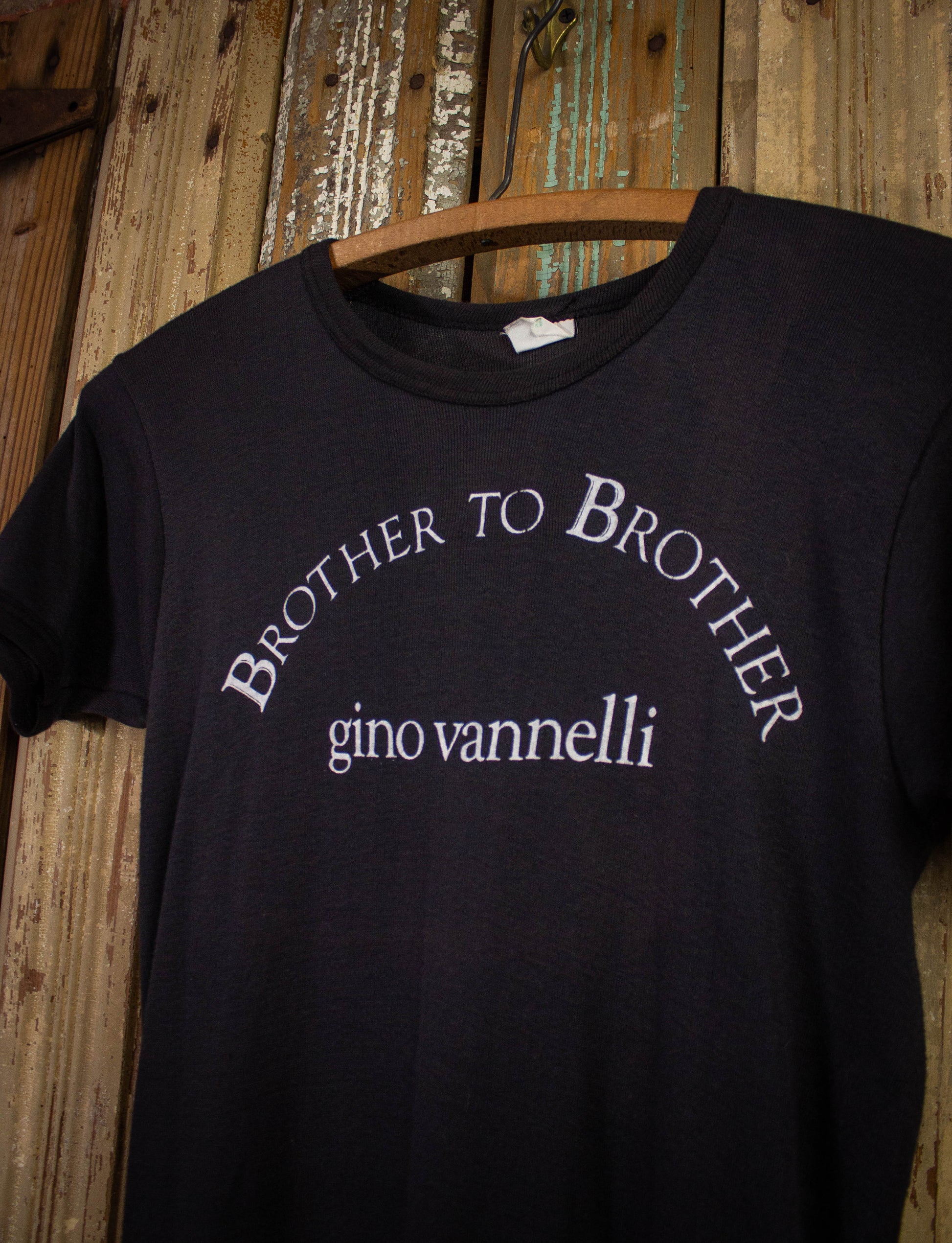 Vintage Gino Vannelli Brother to Brother Concert T Shirt 1979 Black XS