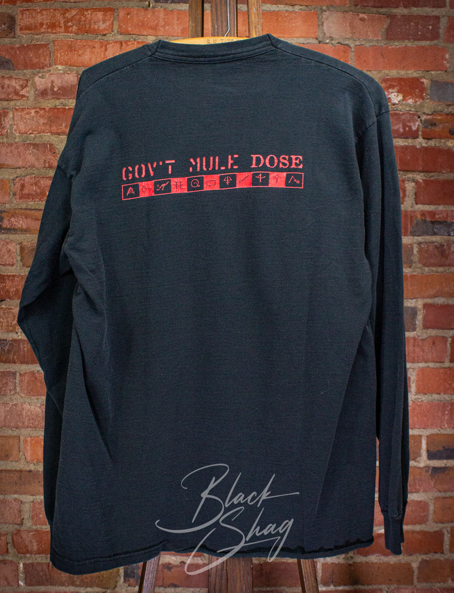 Vintage Gov't Mule Dose Long Sleeve Concert T Shirt 1998 XL