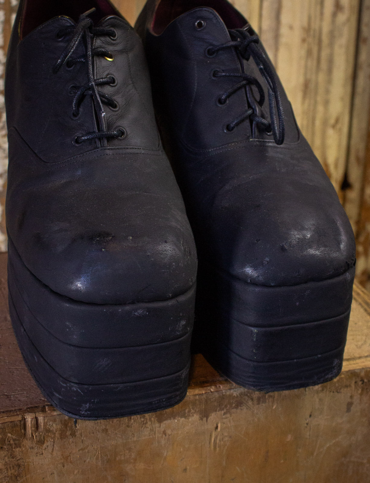 Vintage Jumping Jack Flash Black Platform Shoes 70s Size 10 Vintage Jumping Jack Flash Black Platform Shoes 70s Size 10