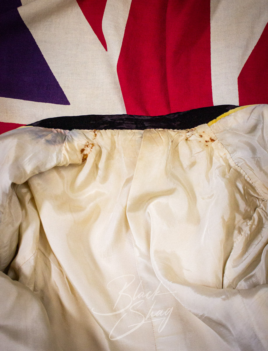 Vintage Granny Takes A Trip Yellow Velvet Sequined Suit 70s Owned By Keith West (The Brats)