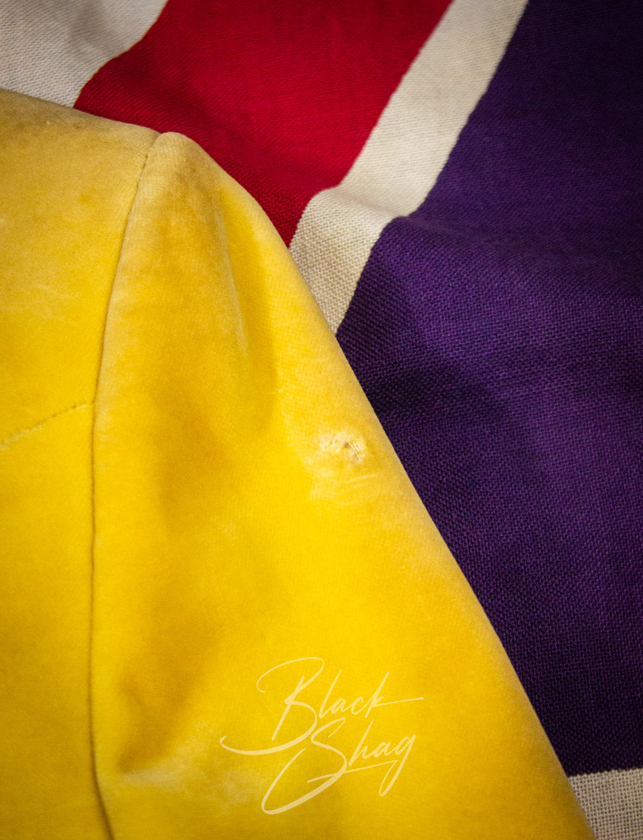 Vintage Granny Takes A Trip Yellow Velvet Sequined Suit 70s Owned By Keith West (The Brats)