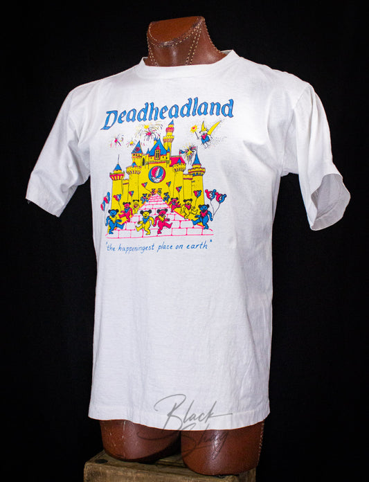 Vintage Grateful Dead Deadheadland Concert T Shirt 90s White Large