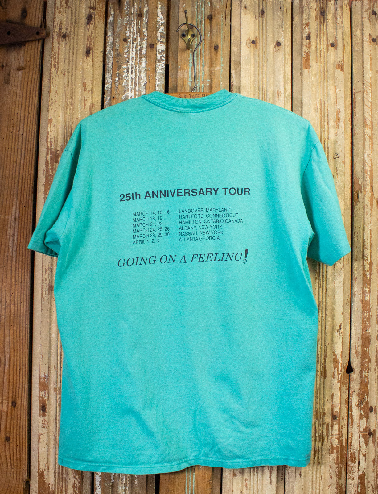 Vintage Grateful Dead Eyes of the World Concert T Shirt 1990 Teal Large