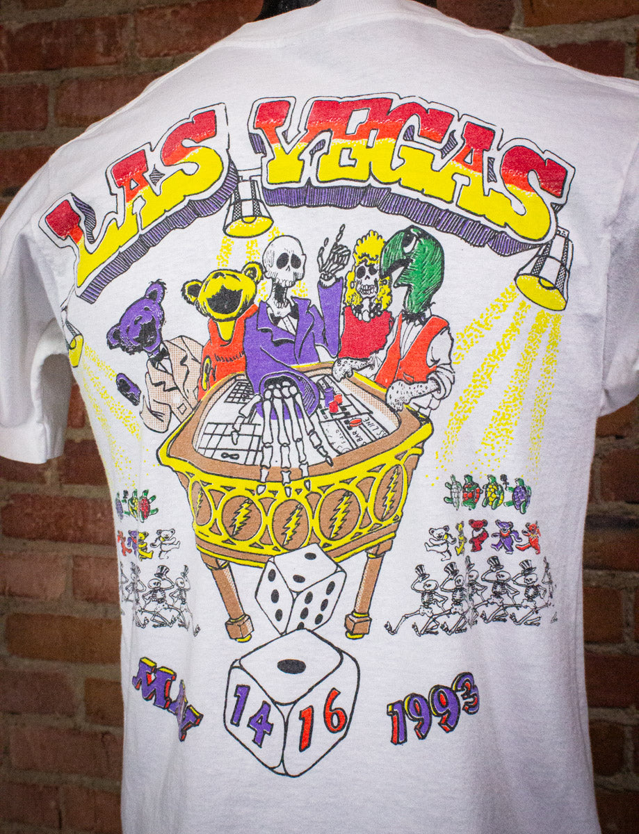 Vintage Grateful Dead Las Vegas Concert T Shirt 1993 White Small