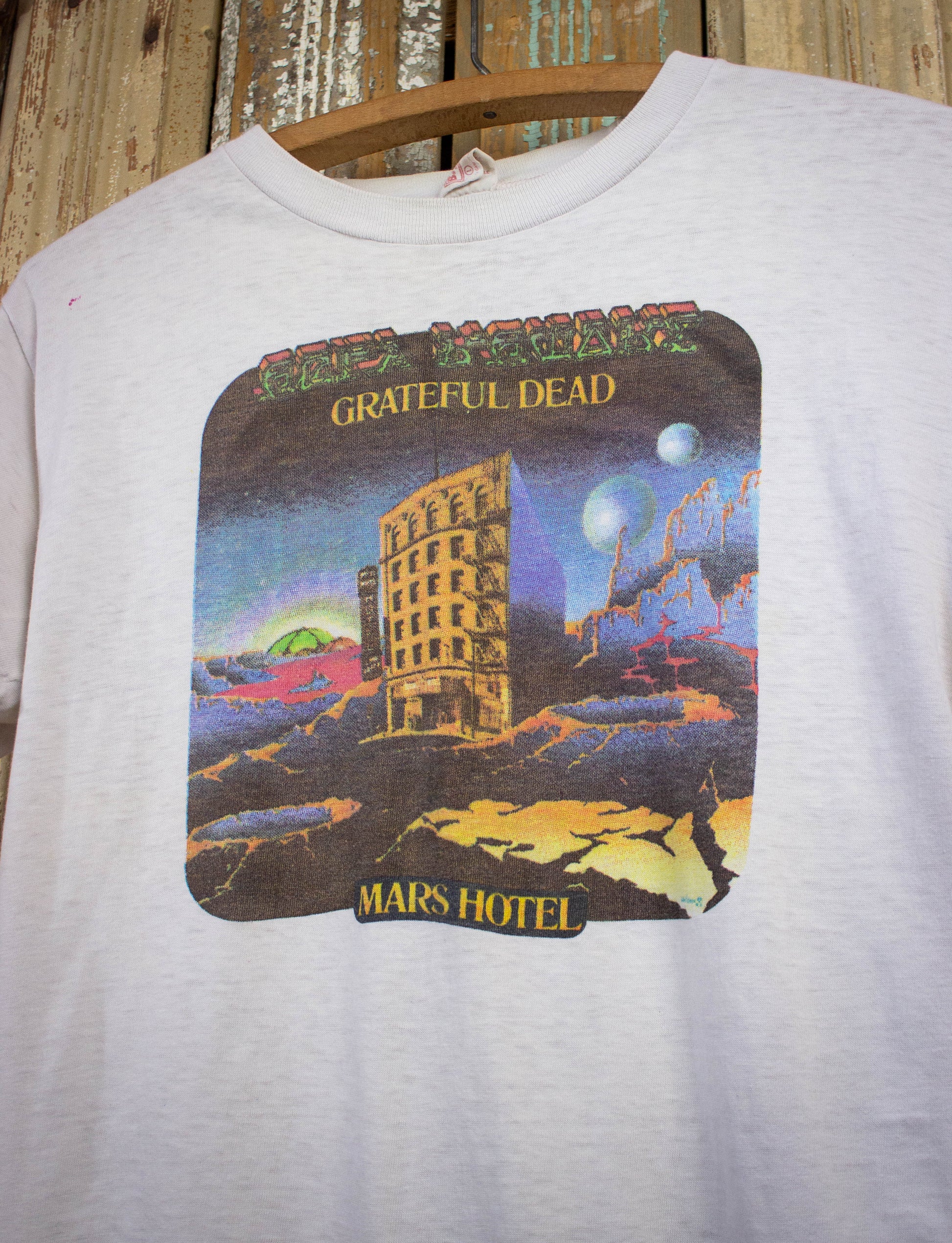 Vintage Grateful Dead Mars Hotel Concert T Shirt 70s White Small