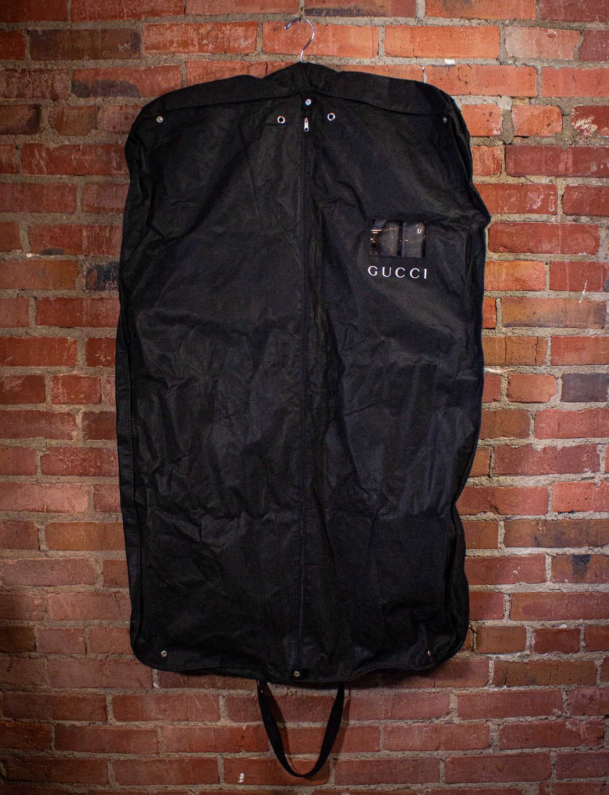 Vintage Gucci Double Breasted Black Leather Coat Tom Ford Era Y2K