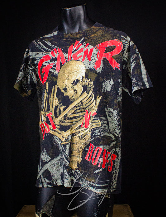 Vintage Guns N Roses Dust N Bones AOP Concert T Shirt 1992