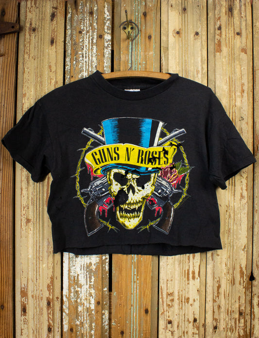 Vintage Guns N' Roses Get In The Ring Cropped Concert T Shirt 1991-92 Medium