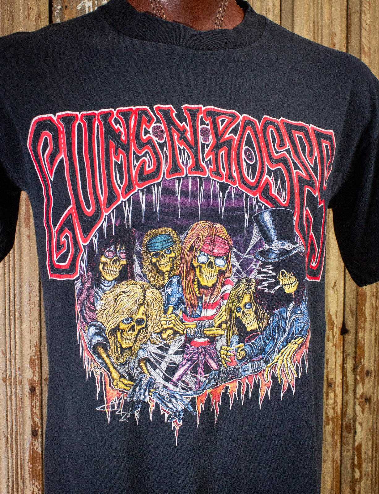 Vintage Guns N Roses Use Your Illusion Tour Concert T Shirt 1991/92 Black Large