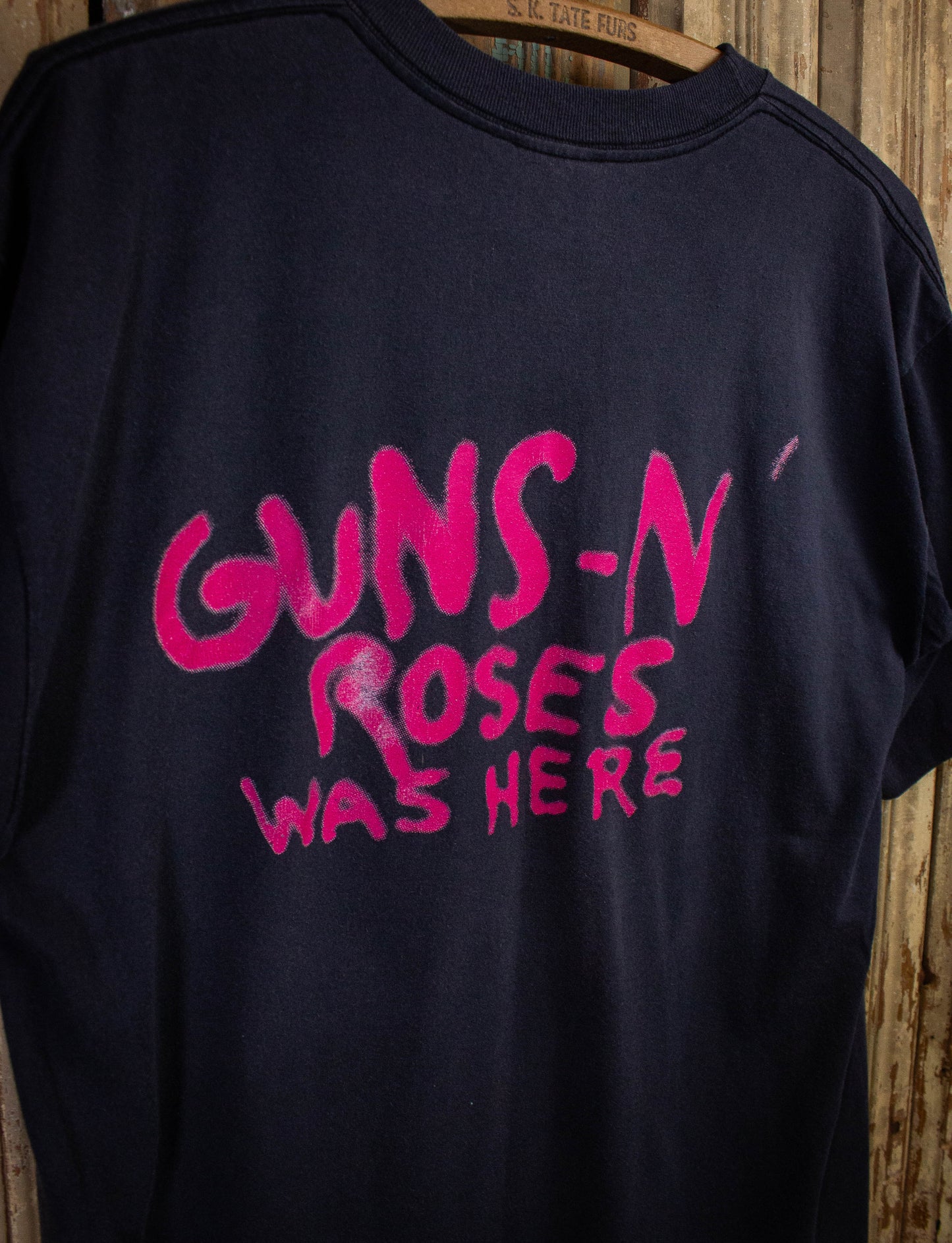 Vintage Guns N Roses Was Here Concert T Shirt 1987 Black XL
